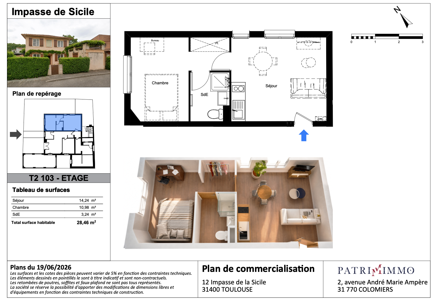 T2 103 - Etage droite