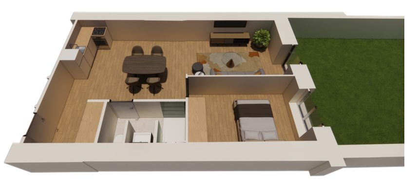 T2 avec jardin privatif