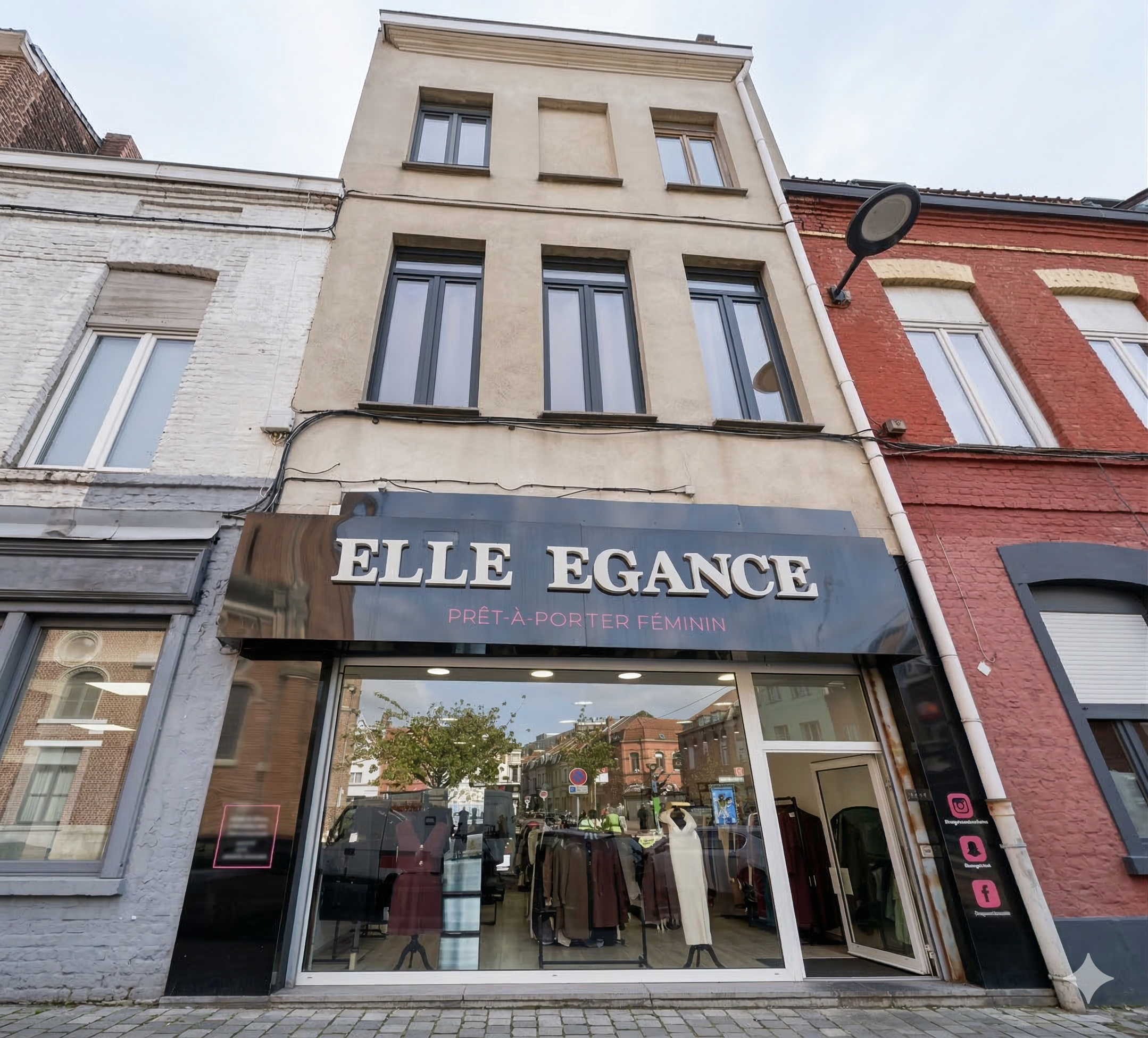 Vente immeuble en bloc – 4 appartements + local commercial loués